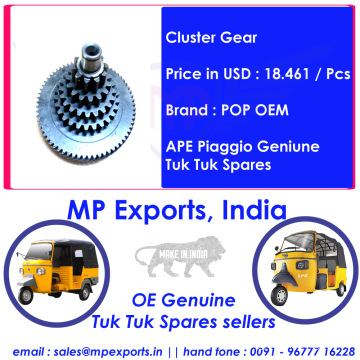 Genuine Tuk Tuk Spares Cluster Gear Ape